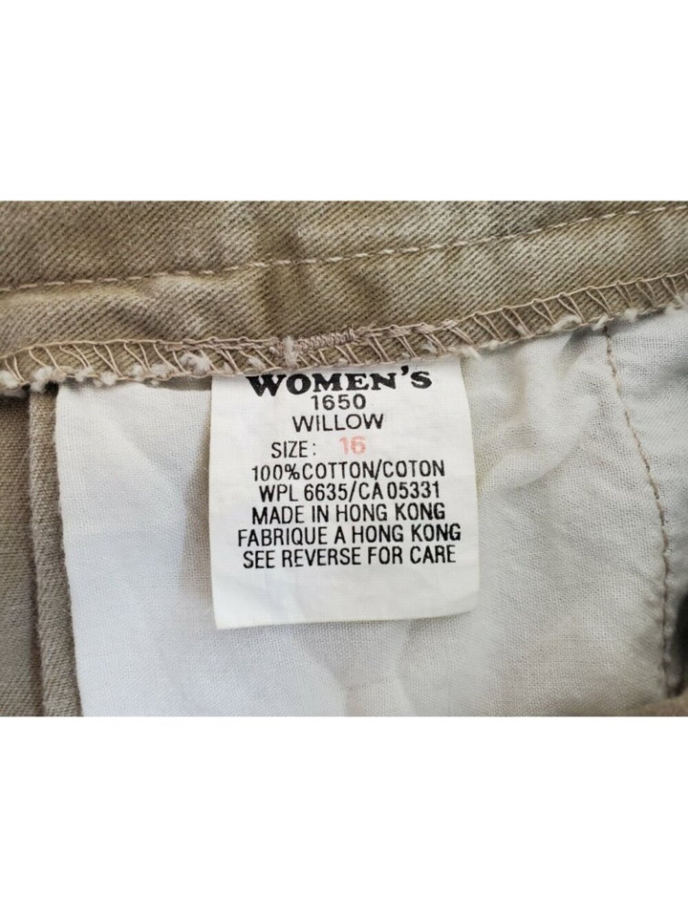 Woolrich Pants Womens Size 16 Regular Tan Pleated Front Taper Leg - Picture 5 of 6